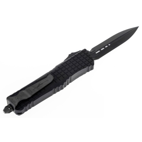 Ніж Microtech Combat Troodon Delta OTF, fluted DLC, чорний