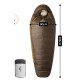 Спальник з натуральним пухом Naturehike Snowbird CNK2550WS014, p-р L, темно-коричневий 400 г