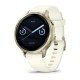 Смарт-годинник Garmin Venu 4 (41 мм) місячне золото з силіконовим ремінцем кольору слонової кістки
