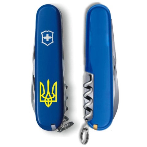 SPARTAN UKRAINE  91мм/12функ/син /штоп /Трезубец желт.