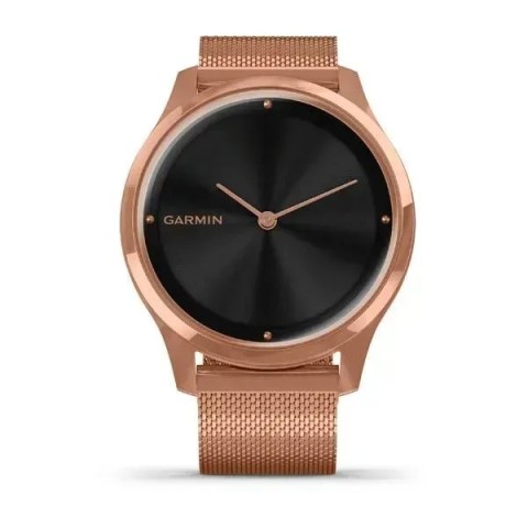 Смарт-годинник Garmin vivomove Luxe із рожево-золотистими корпусом та ремінцем
