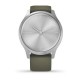Смарт-часы Garmin vivomove Style с серебристым корпусом и торфяным ремешком