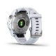 Смарт-годинник Garmin fenix 7S сріблястий з ремінцем кольору білого каменю