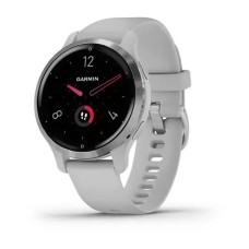 Смарт-годинник Garmin Venu 2S сірий зі сріблястим безелем