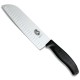 Нож кухонный Victorinox SwissClassic Santoku Fluted, 17 см, черный