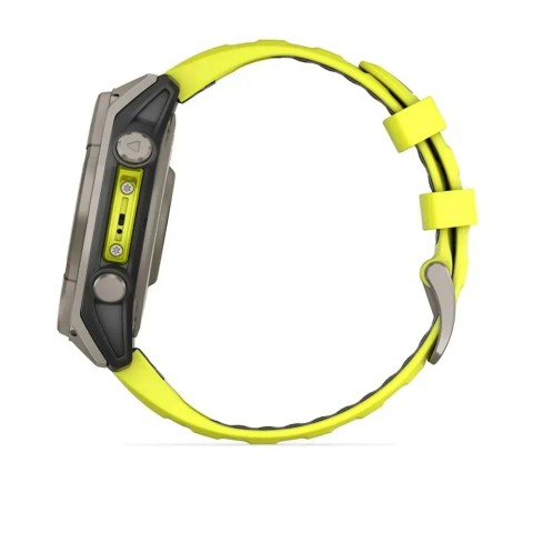 Смарт-часы Garmin fenix 8 (47 мм) Sapphire Solar титан ярко-желтый/графитовый