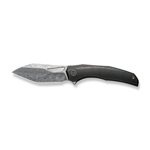 Ніж складаний туристичний WE Knife Ignio Mystery Box Ignio Mystery Box, (8.39 см) Damasteel (Hakkapella) / 6AL4V Titanium чорний