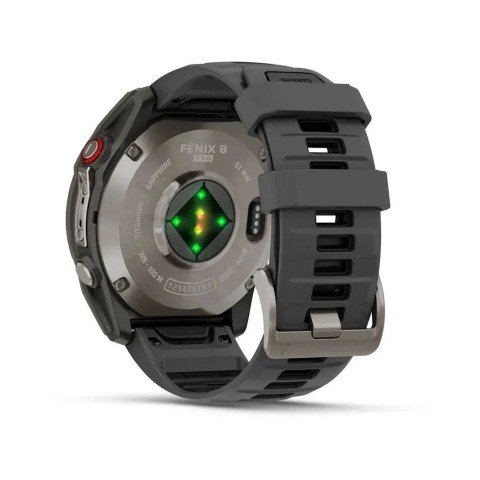 Смарт-часы Garmin fenix 8 Pro AMOLED (51 мм) Sapphire титан графитовый/черный