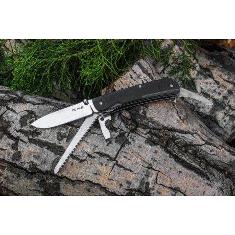 Багатофункціональний ніж Ruike Trekker LD32-B, (8.5 см) 12C27 / G10 чорний, 11 інстр.