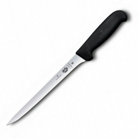 Кухонний ніж Victorinox Fibrox Filleting Flex лезо 20см філейний з чорн. ручкою