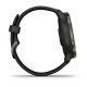Смарт-часы Garmin Venu 2 черные с черным безелем и кожаным ремешком
