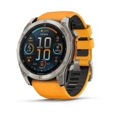 Смарт-годинник Garmin fenix 8 AMOLED (51 мм) Sapphire титан помаранчевий/графіт