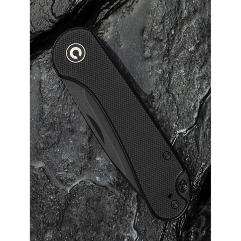 Ніж складаний кишеньковий Civivi Elementum Slip Joint, (7.5 см) 14C28N / G10 чорний