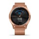 Смарт-годинник Garmin vivomove Luxe із рожево-золотистими корпусом та ремінцем