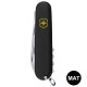Ніж Victorinox Spartan Mat 91мм,12функ,чорн.мат,штоп,жовт.лого