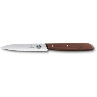 Кухонний ніж Victorinox Wood Paring лезо 10см хвил. з дерев.сосна ручкою