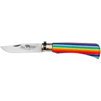 Ніж Old Bear Rainbow M, 420 steel, wood handle,, rainbow