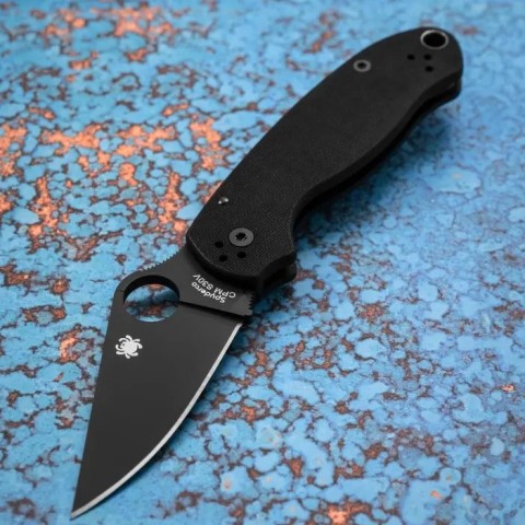 Нож Spyderco Para 3 Black Blade CPM S45VN G-10 Black