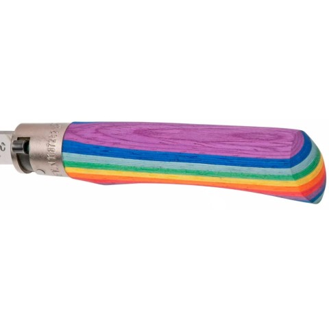 Ніж Old Bear Rainbow L, 420 steel, wood handle,, rainbow