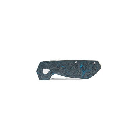 Ніж Maserin W2, M390,  fat carbon, синій