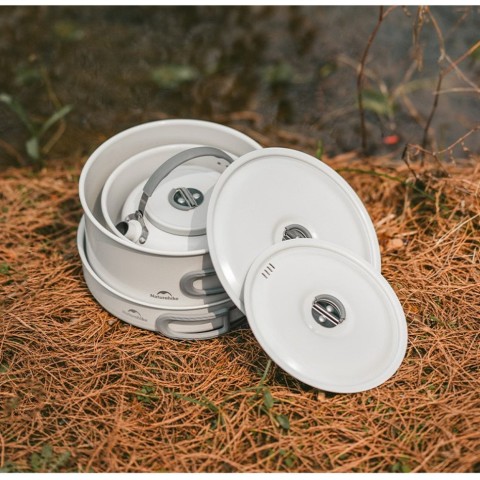 Каструля із керамічним антипригарним покриттям Naturehike CNK2450CF013, 3 л, алюміній