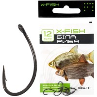 Крючок X-Fish Белая Рыба #12 (8 шт/уп)