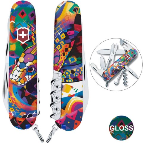 Ніж Victorinox Climber Zodiac 91мм,14функ ,Яскрава змія