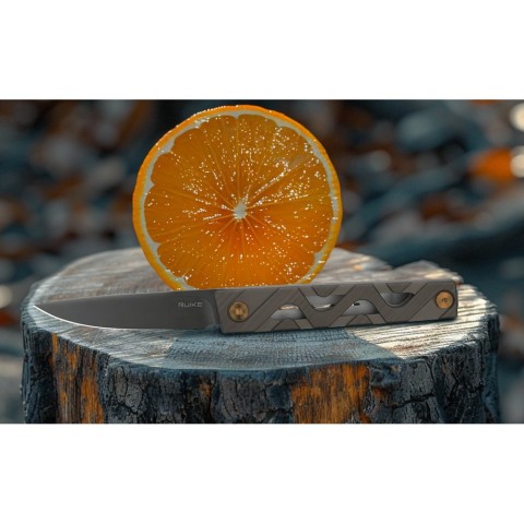 Ніж складаний туристичний Ruike P878-AG, (8.7 см) 14C28N / 6063Aluminum зелений