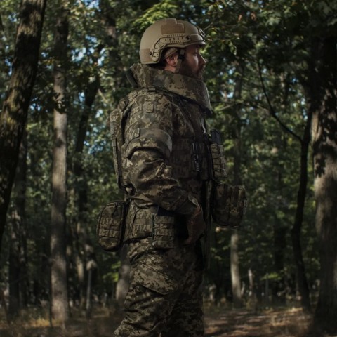 Сумка-напашник Ukrarmor PRO. Розмір L (16х28 см). Матеріал Cordura 500D Піксель
