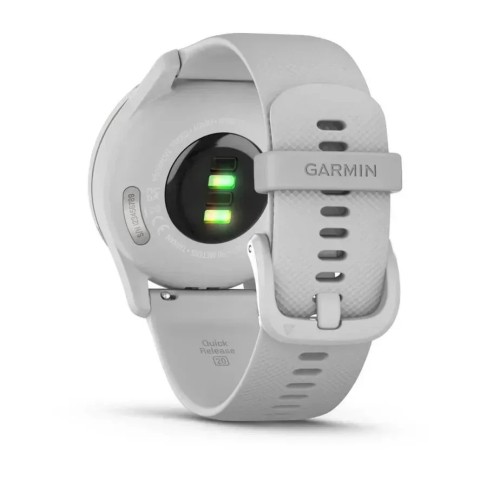 Смарт-годинник Garmin vivomove Trend із сріблястим сталевим безелем, сірими корпусом та ремінцем