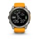 Смарт-годинник Garmin fenix 8 AMOLED (51 мм) Sapphire титан помаранчевий/графіт