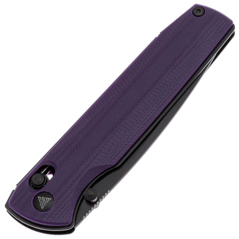 Ніж SRM Terrier 258L-GN, D2, G10, чорно-фіолетовий