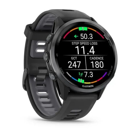 Смарт-годинник Garmin Forerunner 970 карбоново-сірий DLC титан/чорний