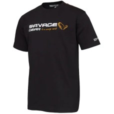 Футболка Savage Gear Signature Logo T-Shirt XXL Black Ink