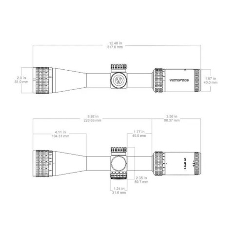 Приціл оптичний Vector Optics SOI 3-9x40 (25.4 мм) AO SFP VNM-1 MIL