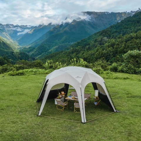 Тент для кемпінгу Naturehike CNK230WS014, 4.6 м * 4,0 м, бежевий