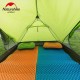 Килимок туристичний складаний одномісний IXPE Naturehike NH19QD008 з алюмінієвою плівкою, 185x56x1.8 см, жовтий для походів