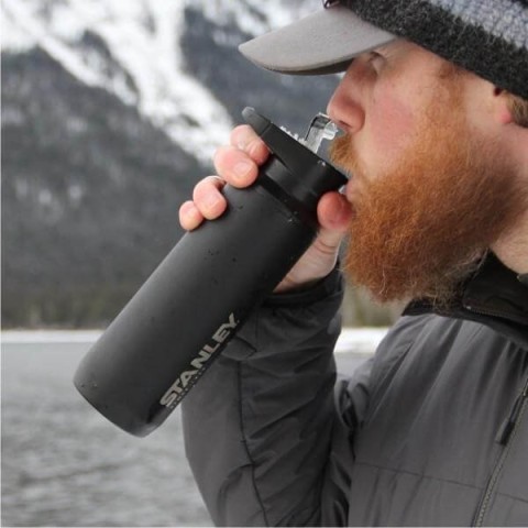 Термокухоль Stanley Mountain Switchback Matte, 0.47 л  чорна (6939236334259)