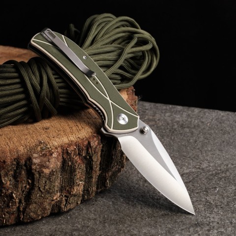 Ніж складаний туристичний Sencut Hyrax, (8.4 см) 9Cr18MoV / G10 сірий