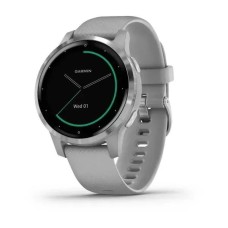 Смарт-годинник Garmin vivoactive 4S припилено-сірий зі сріблястим безелем