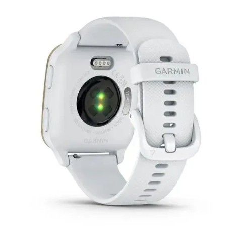 Смарт-годинник Garmin Venu Sq 2 білий з кремово-золотистим безелем