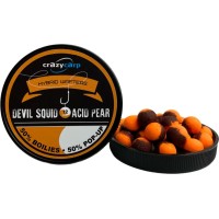 Бойлы Crazy Carp Hybrid Wafters 12mm Devil Squid & Acid Pear (55шт/уп)