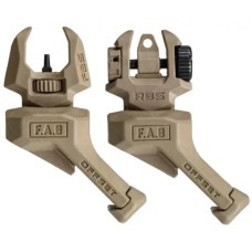 Целик и мушка FAB Defense FRBS OFFSET наклон 45 градусов ц:песочный