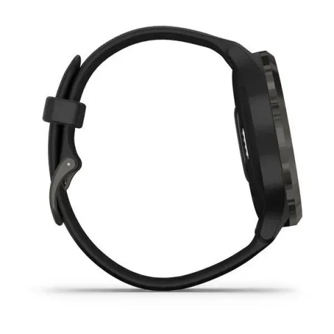 Смарт-годинник Garmin vivomove 3 із грифельним безелем та чорними корпусом і ремінцем