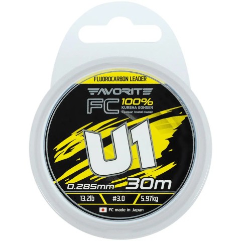 Флюорокарбон Favorite U1 FC 30m #3.0/0.285mm 13.2lb/5.97kg
