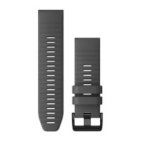 Ремінці для годинника Garmin QuickFit 26 силіконові грифельно-сірі