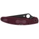 Ніж Spyderco Police 4 Lightweight, Micro-Melt PD1, FRN burgundy