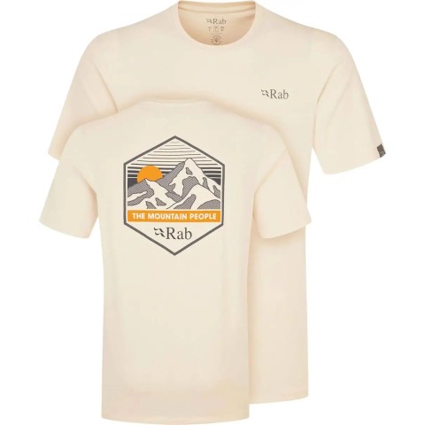 Футболка Rab Stance Mountain Peak Tee L ecru