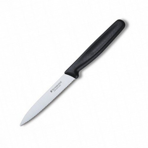 Кухонний ніж Victorinox Paring лезо 10см хвил. з черв. ручкою