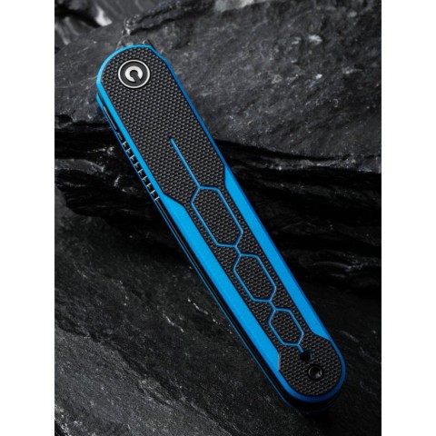 Ніж складаний кишеньковий Civivi KwaiQ , (7.6 см) Nitro-V / G10 чорно-синій